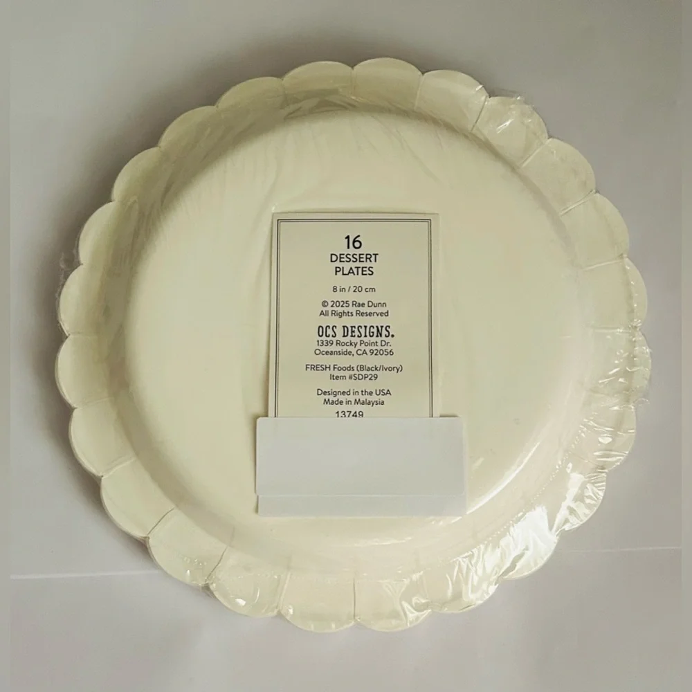 New Rae Dunn Dessert Plates 8